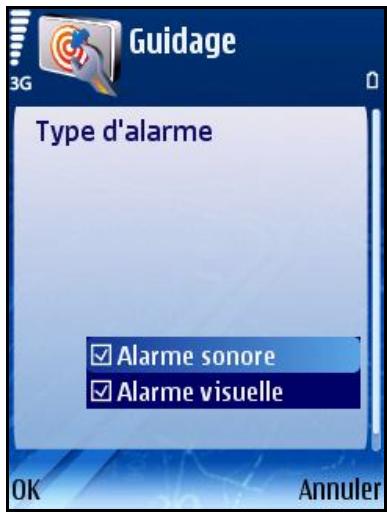 ROUTE 66 MOBILE 8 - Type d'alarme - 1