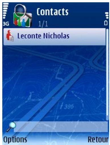 ROUTE 66 MOBILE 8 - Recherche - contacts - 1