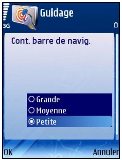 ROUTE 66 MOBILE 8 - Contenu de la barre de navigation [* S60] - 1