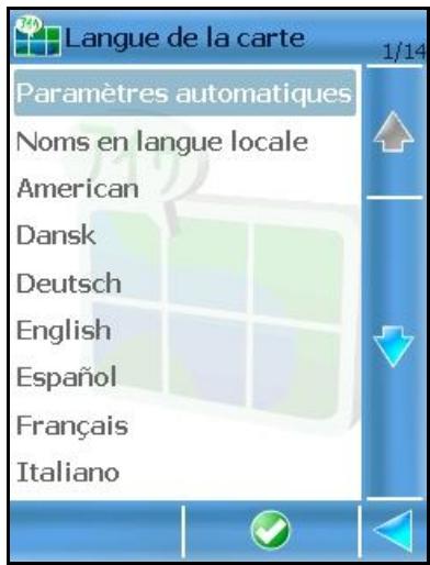 ROUTE 66 MOBILE 8 - Langue de la carte - 2