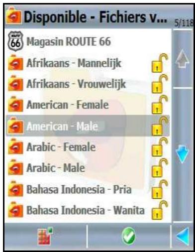 ROUTE 66 MOBILE 8 - Modifier voix actuelle - 2