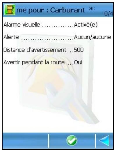 ROUTE 66 MOBILE 8 - Configurer l'alarme - 2