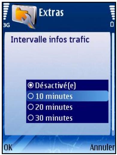 ROUTE 66 MOBILE 8 - Intervalle entre les infos trafic - 1