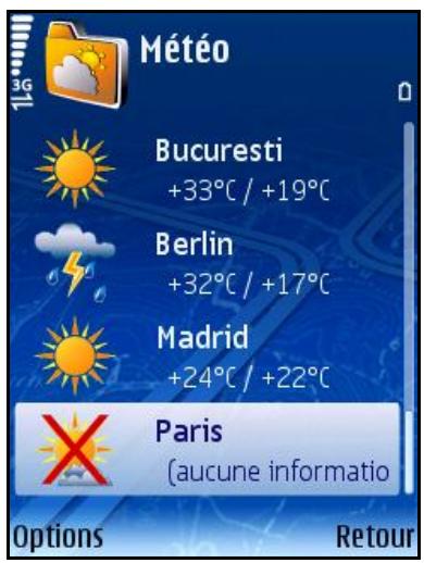 ROUTE 66 MOBILE 8 - Actualiser les prévisions météo pour la ville - 1