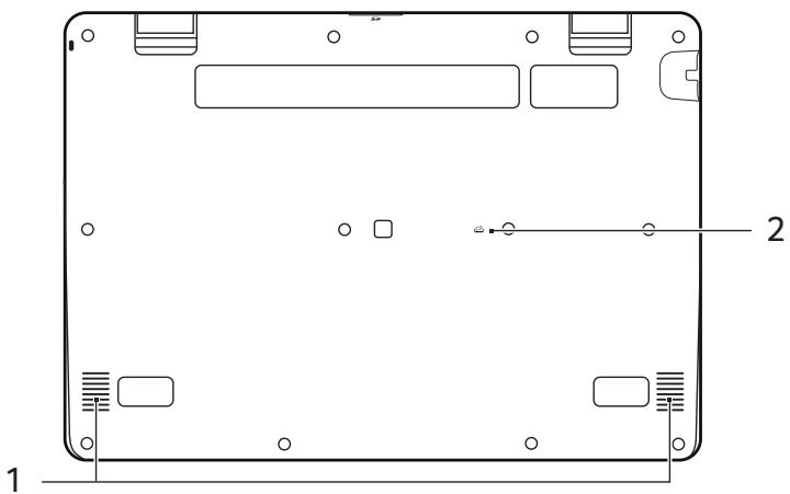 ACER ASPIRE R11 - Vue de la base - 1