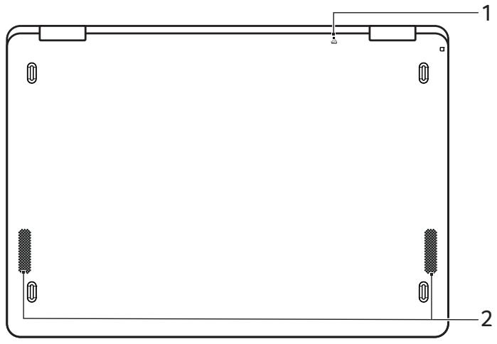 ACER SPIN 7 - Vue de la base - 1