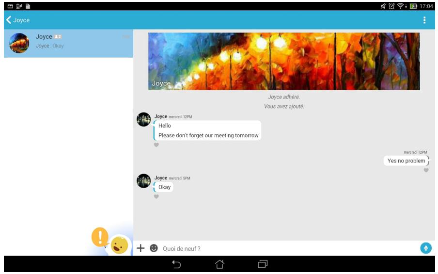 ASUS TRANSFORMER PAD TF103C-1B010A - Utiliser Conversation sur Omlet - 1