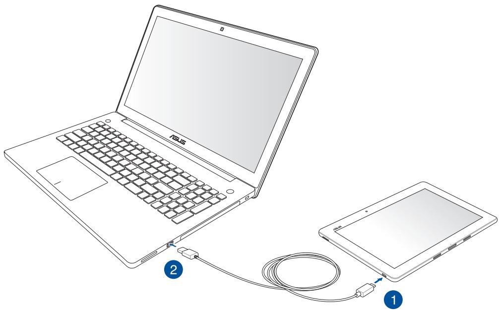 ASUS TRANSFORMER PAD TF103C-1B010A - Connexion à un ordinateur portable - 1