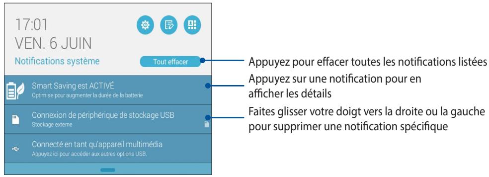 ASUS TRANSFORMER PAD TF103C-1B010A - Notifications système - 1