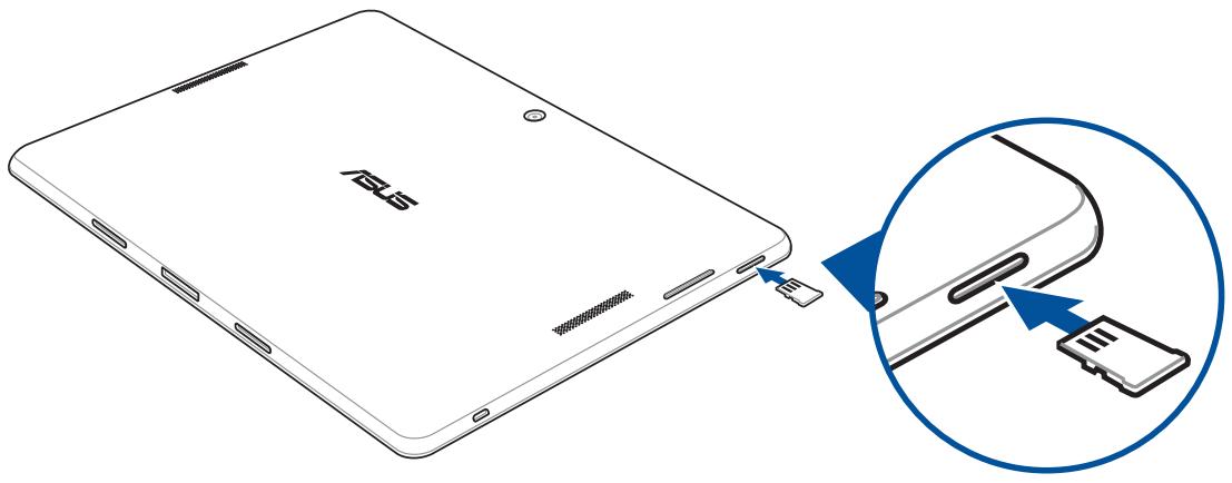 ASUS TRANSFORMER PAD TF103C-1B010A - Installer une carte mémoire - 2
