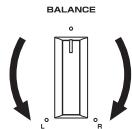 YAMAHA A-S500 - Adjusting the BALANCE control - 1