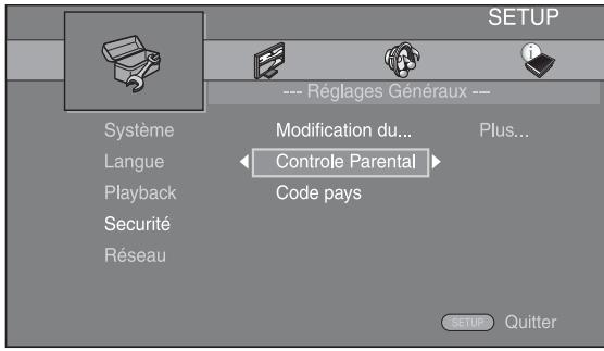 YAMAHA BDS673 - Sélectionnez une option de menu. - 1