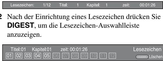 YAMAHA BDS673 - ■ Verwenden von Lesezeichen DVD VIDEO - 1