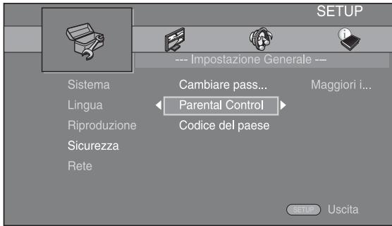 YAMAHA BDS673 - Selezionare un sottomenu. - 1