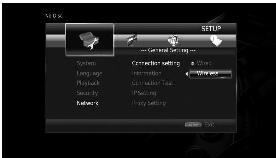 YAMAHA BD-S677 NOIR - Impostazione connessione wireless - 1
