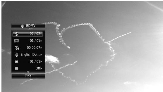 YAMAHA BD-S677 NOIR - Skärmmeny - 1