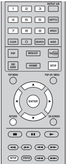 YAMAHA BD-S677 NOIR - ■ Beispiel für die Bedienung des SETUP-Menus - 1
