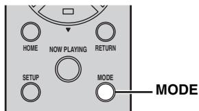 YAMAHA CD-N500 - Press MODE on the remote control while playing back your iPod. - 1