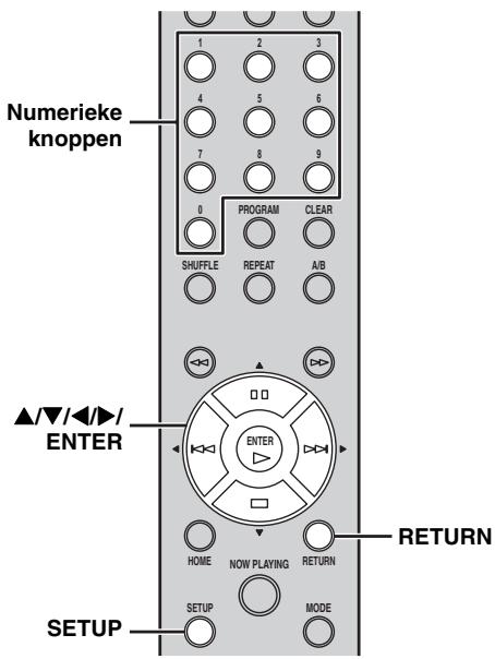 YAMAHA CD-N500 - Druk op SETUP om het instelmenu te openen (p. 24). - 1