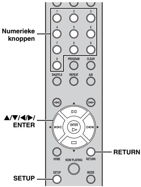 YAMAHA CDN500 - Druk op SETUP om het instelmenu te openen (p. 24). - 1