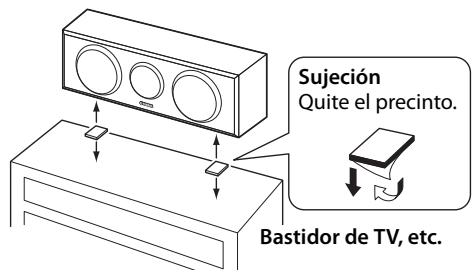 YAMAHA NS-PB150 - Instalar el altovoz central - 1