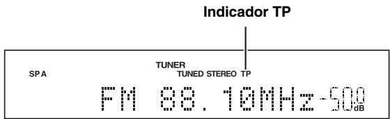 YAMAHA R-S300 - Función de búsqueda de TP (sólo emisoras de FM) - 4
