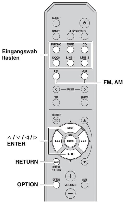 YAMAHA R-S300 - EINSTellen DES OPTION-MENUS FÜR JEDE EINGANGSQUELLE - 2