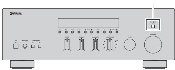 YAMAHA R-S300 - Uso del interruptor PURE DIRECT - 1