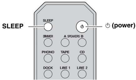 YAMAHA R-S300 - Using the sleep timer - 2