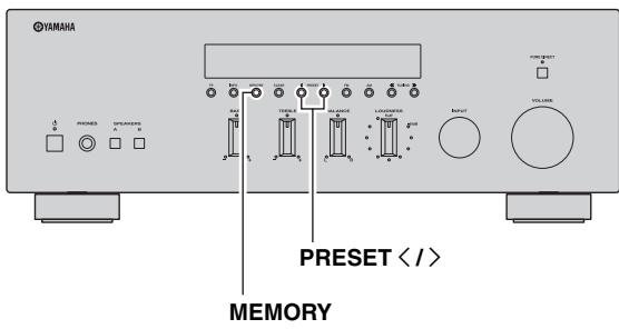 YAMAHA R-S300 - Manual station preset - 2