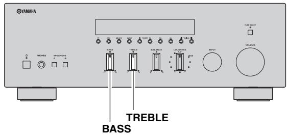 YAMAHA R-S300 - Justera BASS och TREBLE - 1