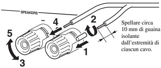 YAMAHA R-S300 - Collegamento dei diffusori - 1
