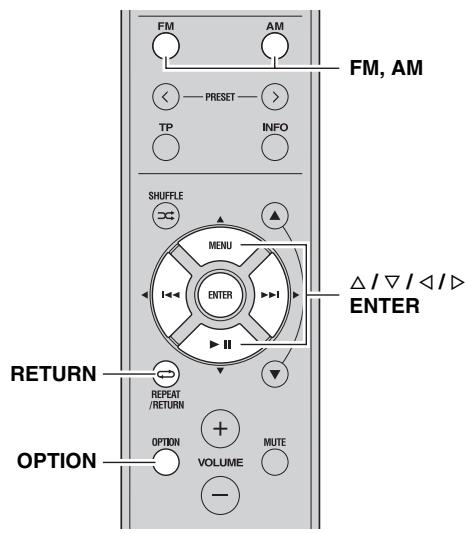 YAMAHA R-S300 - Alle voorkeuzestations wissen - 2