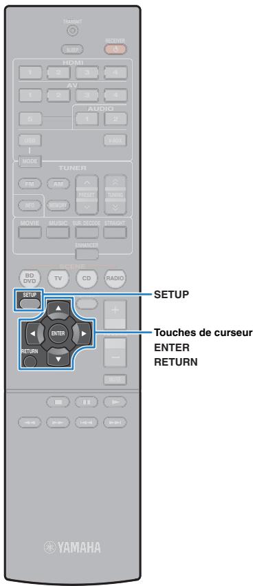 YAMAHA RX V375 - Optimisation automatique des réglages d'enceintes (YPAO) - 6