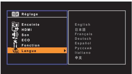 YAMAHA RX V375 - Langue - 1