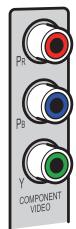 YAMAHA RX V375 - Prises COMPONENTVIDEO - 1