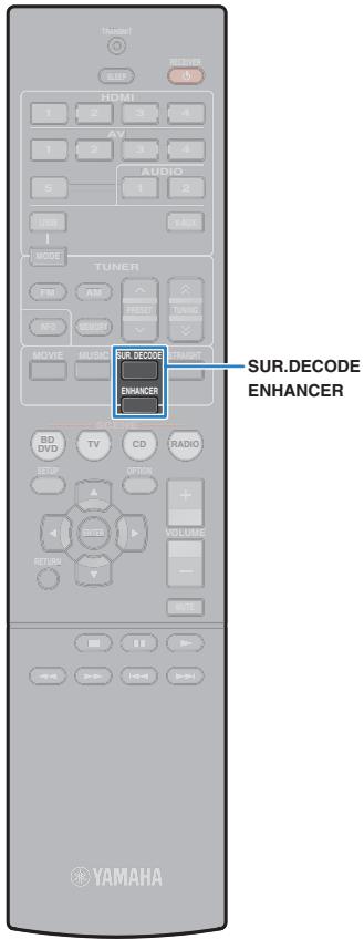YAMAHA RX V375 - Appuyez sur STRAIGHT. - 2