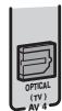 YAMAHA RX V375 - Prises OPTICAL - 1