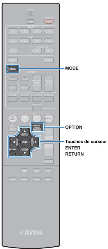 YAMAHA RX V375 - Utilisez l'iPod ou la télécommande pour démarrer la lecture. - 1