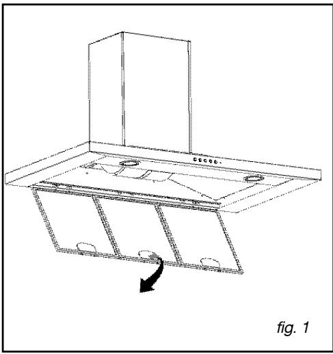 DE DIETRICH DHD 519 XE1 - Démontage du filtre cassette (fig. 1) - 1