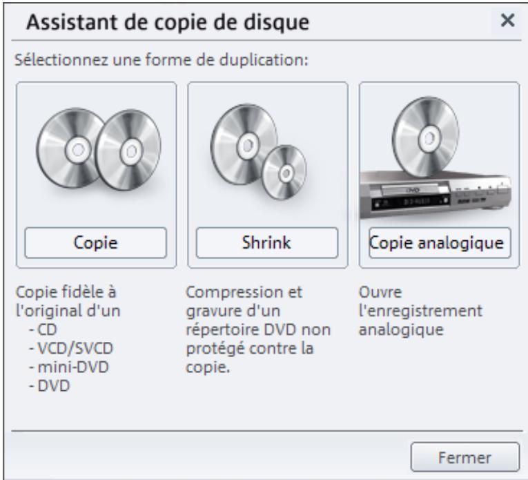 MAGIX FILMS SUR CD DVD - « Copier disque » - 1