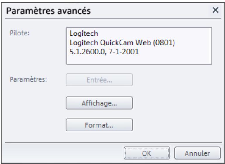 MAGIX FILMS SUR CD DVD - Réglages avancés de la boîte de dialogue d'enregistrement video - 1