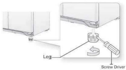 BRANDT BA673NXEA - Leveling the appliance - 2