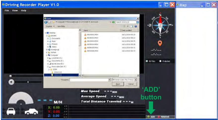 NEXT BASE IN CAR CAM 402 G PRO - Utilisation du « driving reorder PLAYER »: - 1