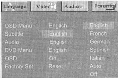 NEXT BASE SDV37-A - Réglage de la langue des sous-titres - 1