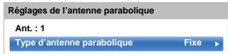 TOSHIBA 50L7333DF - Pour sélectionner le type d'antenne parabolique : - 1