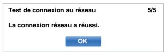 TOSHIBA 50L7333DF - L'écran configuration réseau avancée s'affiche. - 2