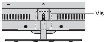 TOSHIBA 50L7333DF - Retrait du socle : - 1