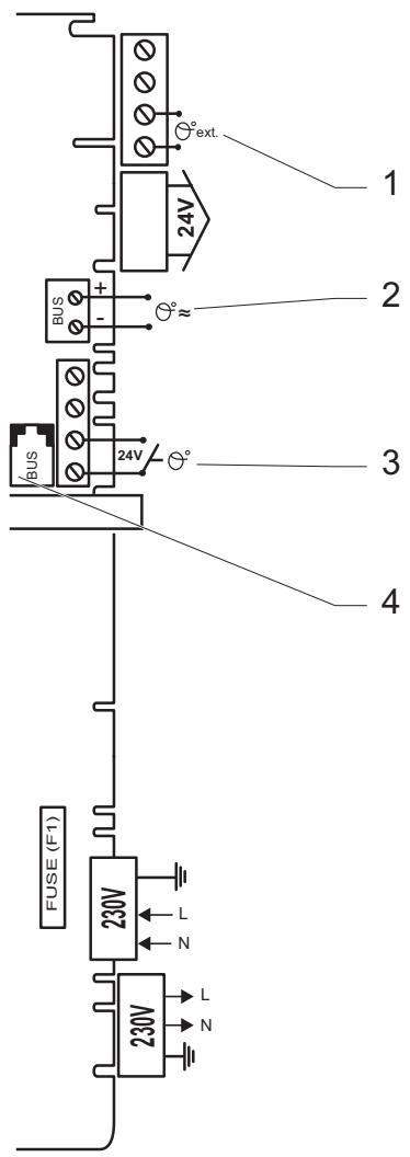 SAUNIER DUVAL ISOTWIN C24E CF 25 KW - Raccordement des accessoires - 1