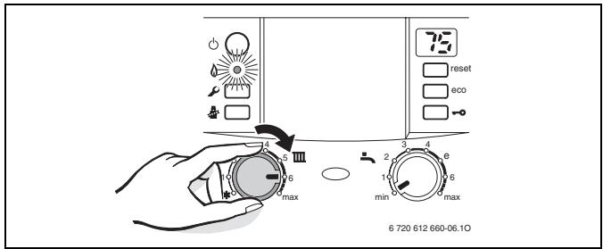 ELM LEBLANC MEGALIS NGVA 24-5H V 24 KW - Mise en marche du chauffage - 2